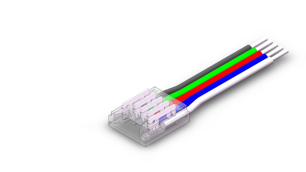 Strip til controller RGBW SMD 5pin 10mm