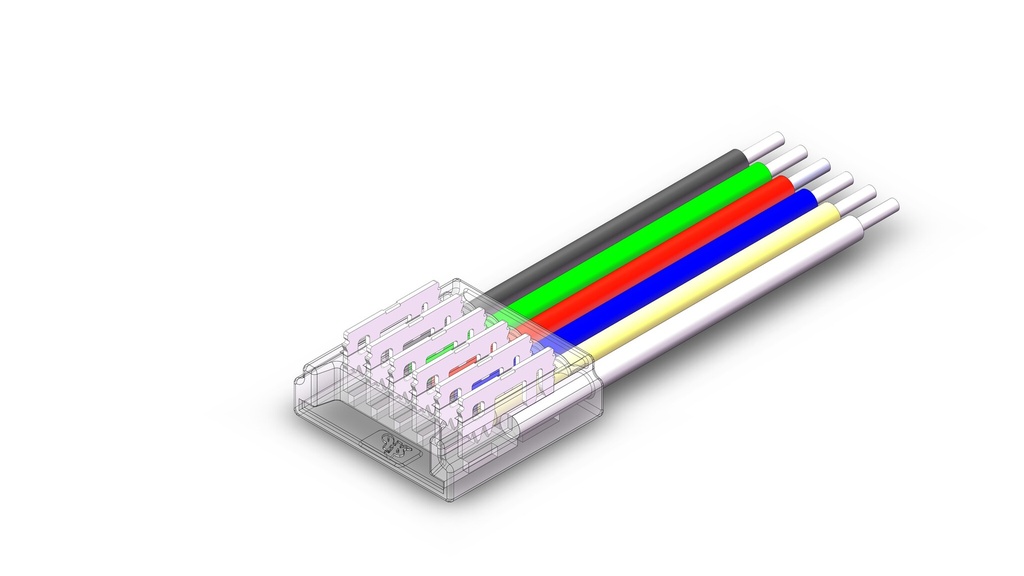 Strip til controller RGB+CCT SMD 6pin 12mm