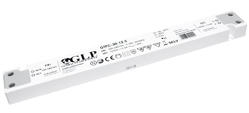 Transformer 24V constant voltage Slim 30W