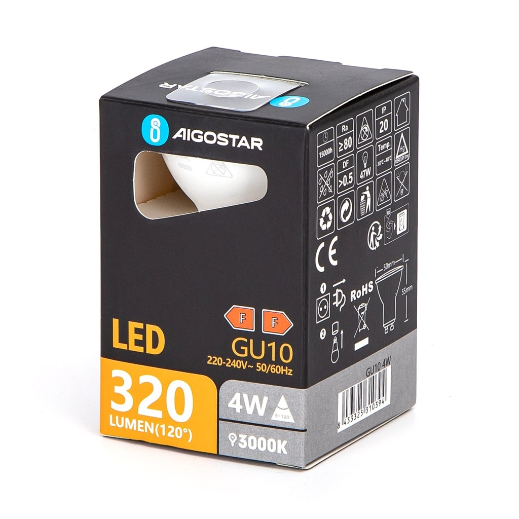 LED 4W GU10 3000K 830