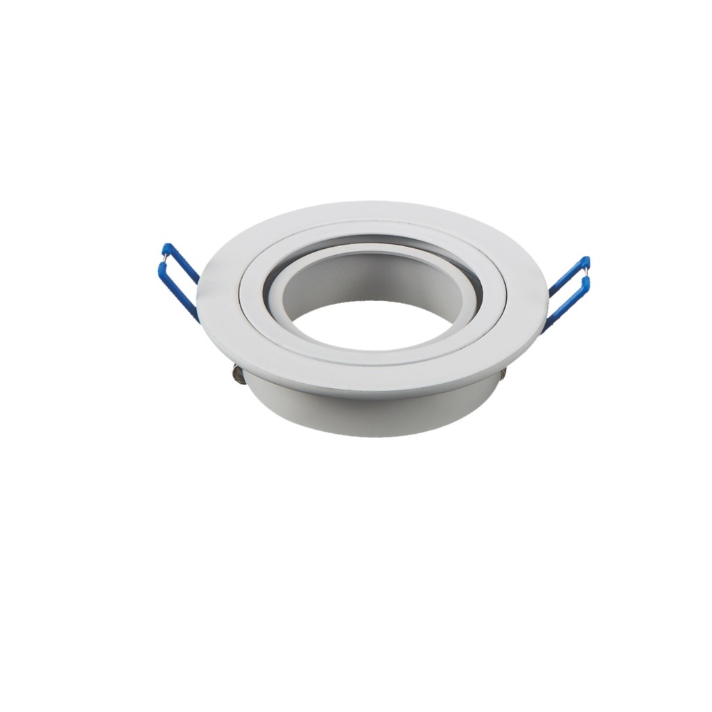 Recessed spot GU10 aluminum white