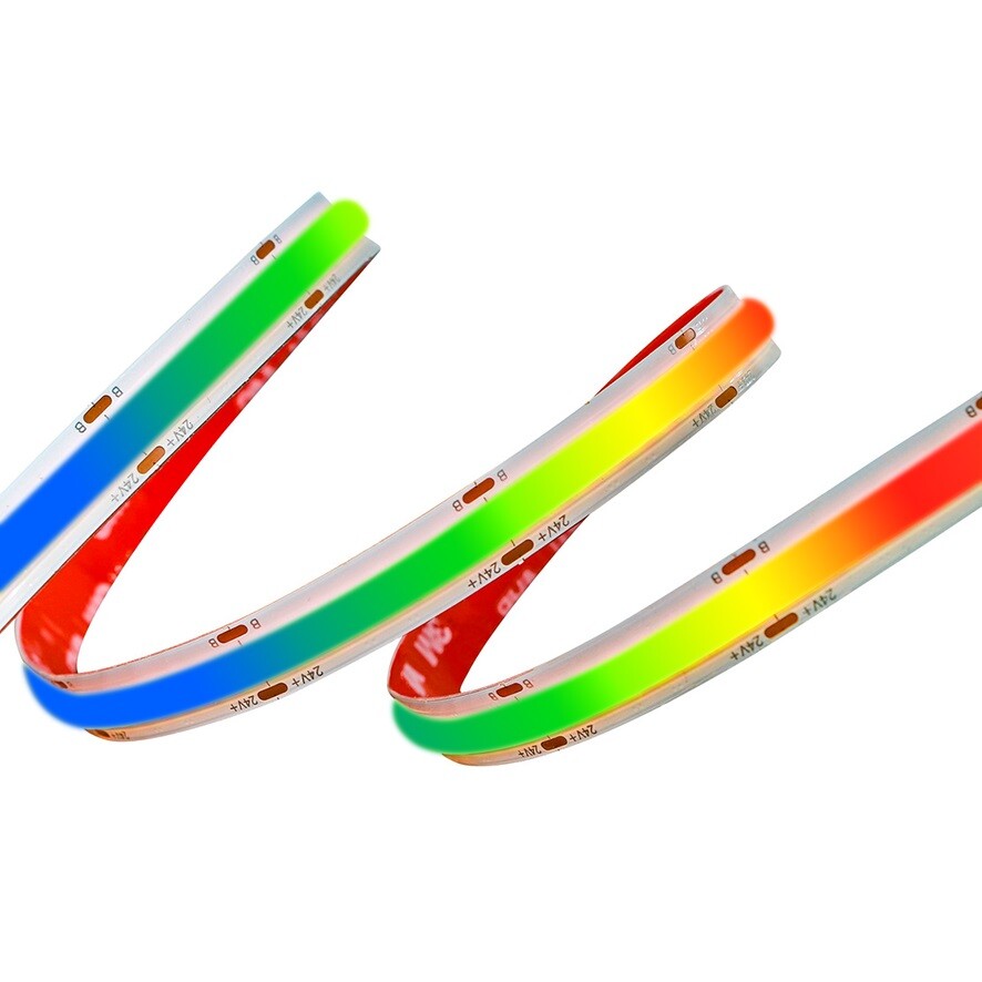 RGB COB LED strip 24V IP65 10mm
