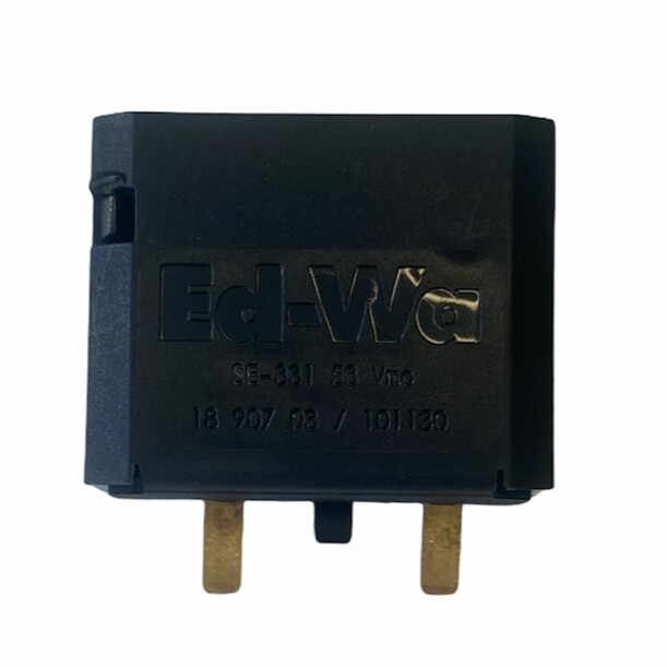 Lamp plug DCL 2-pole, black
