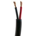 Kabel rød/sort kappe sort 2 ledere 2,5mm² 100m