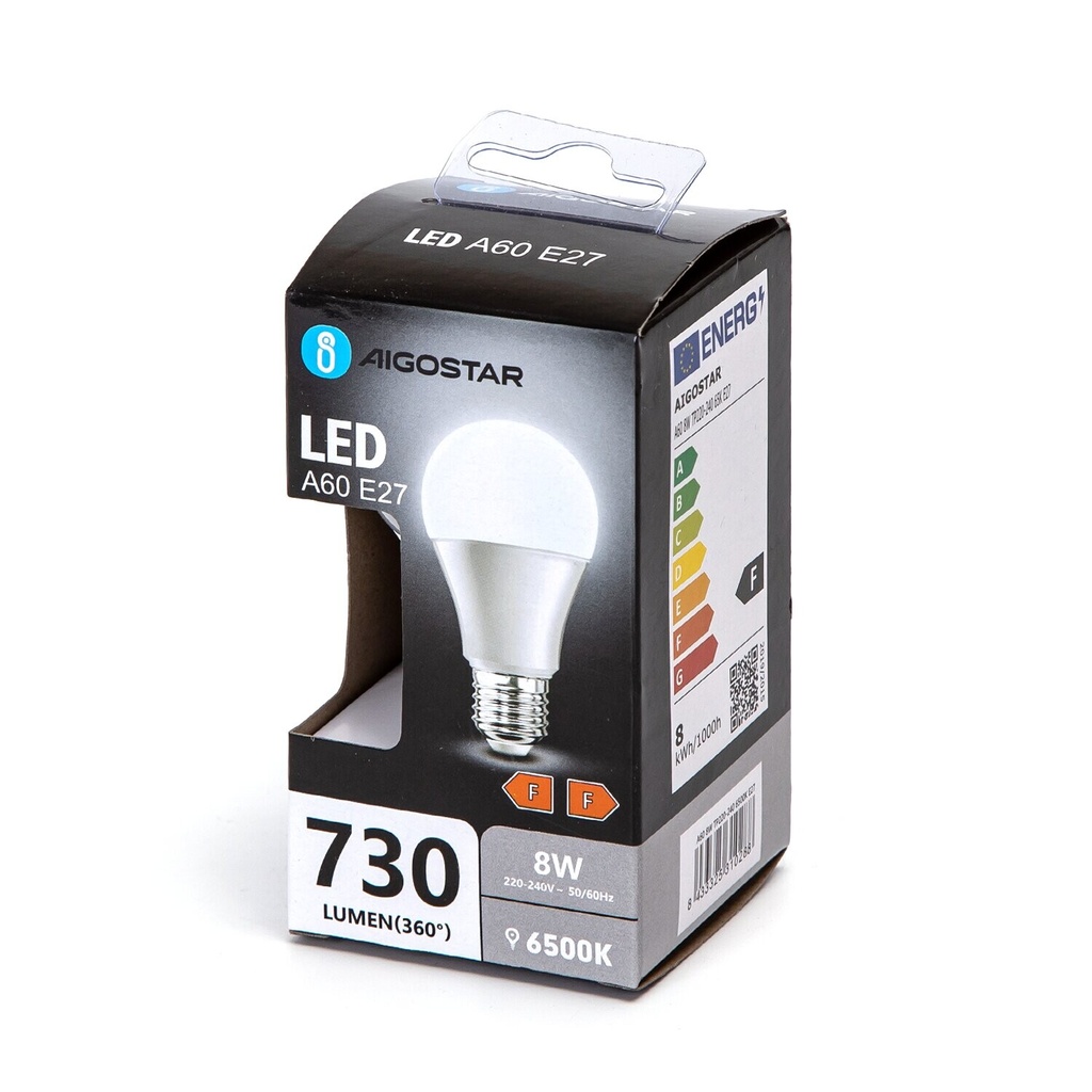 LED A60 E27 8W 6500K 865