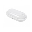 Oval LED loft/væglampe IP54 20W 4000K med PIR sensor