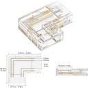 L connector stripe CCT COB 3pin 10mm (copy)