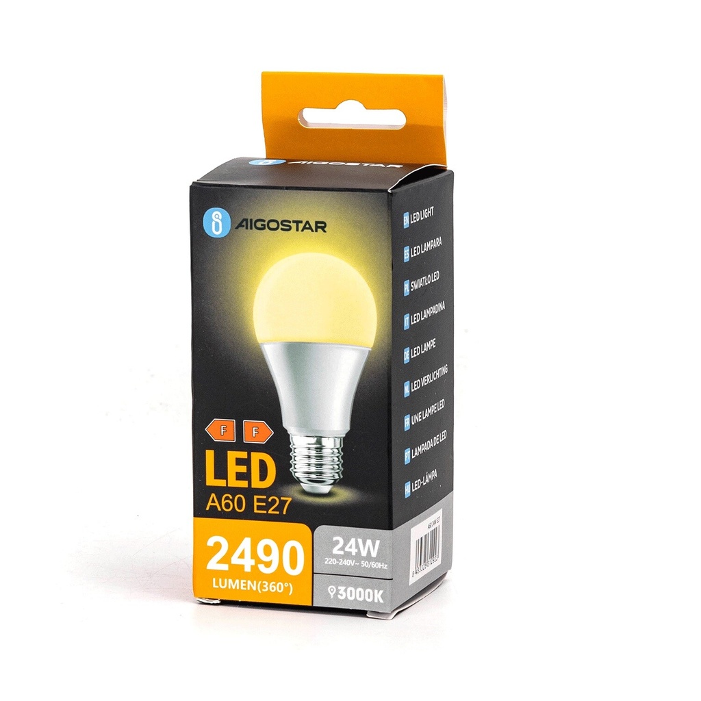 LED E27 A60 24W 3000K 830