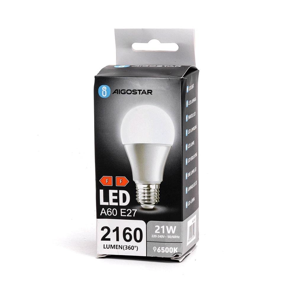 LED E27 A60 21W 6500K 865