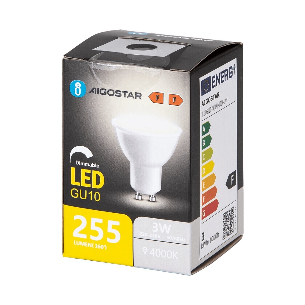 LED Spot GU10 6W neutral hvid 120° 840 DIM