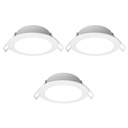 Vandtæt IP65 Downlight 4,8W kold hvid 865 3pack