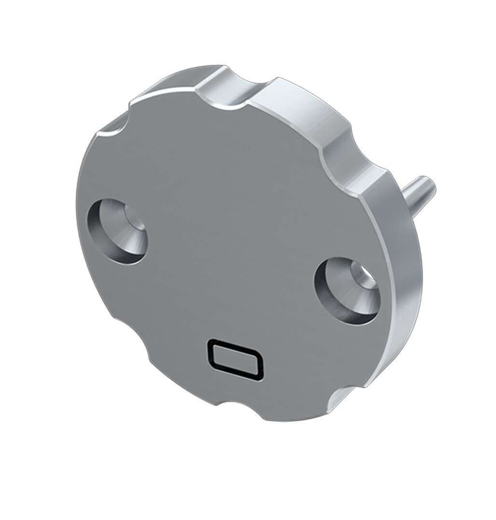 End cap COSMO 2in1 silver lacquered