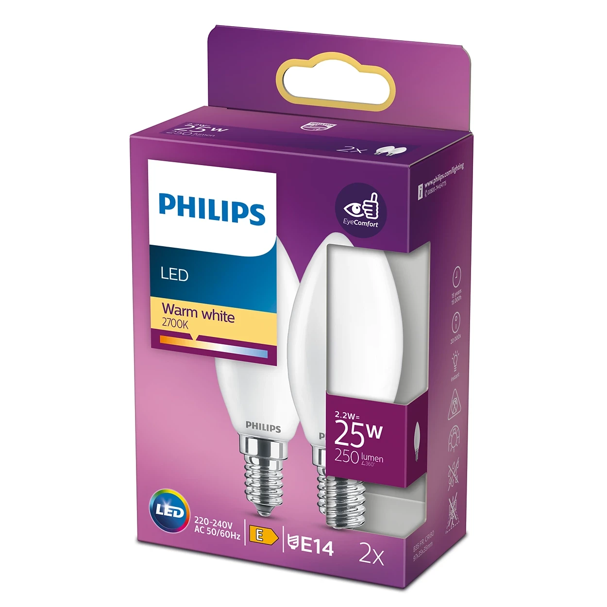 LED classic 25W B35 E14 WW FR ND 2SRT6