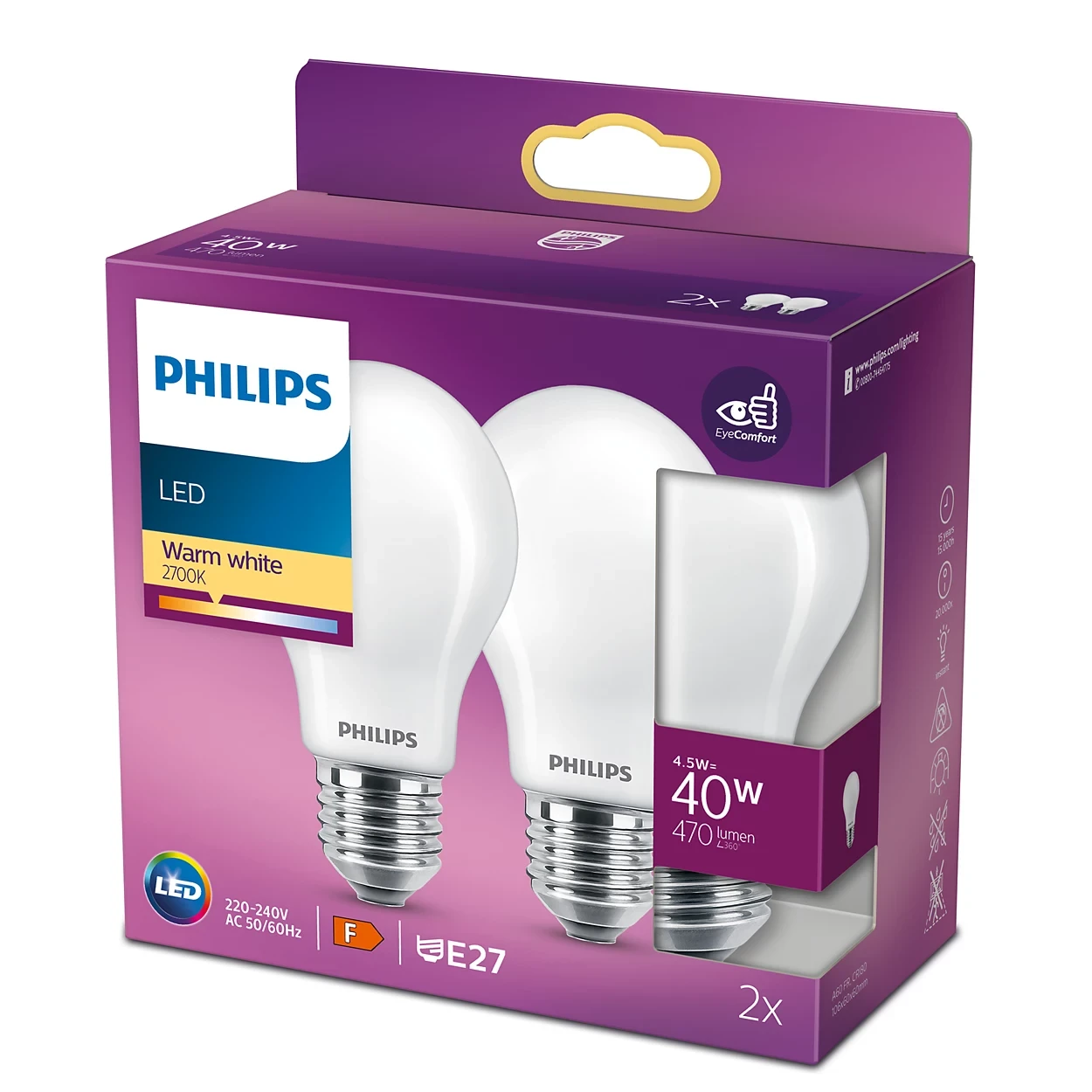 LED classic 40W A60 E27 WW FR NDRF2SRT6