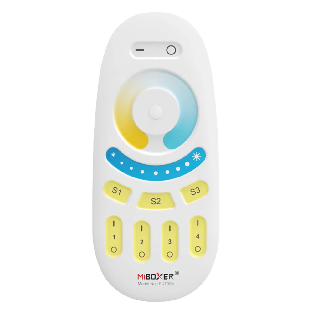 Mi-Light FUT094 4-Zone farvetemperaturfjernbetjening (2,4G RF)