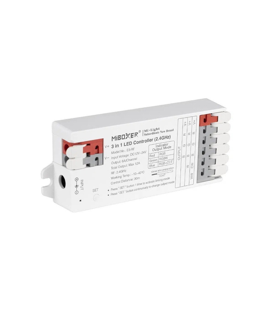 Mi-Light E3-RF 3 in 1 LED Controller (2.4GHz + PUSH + DMX512)