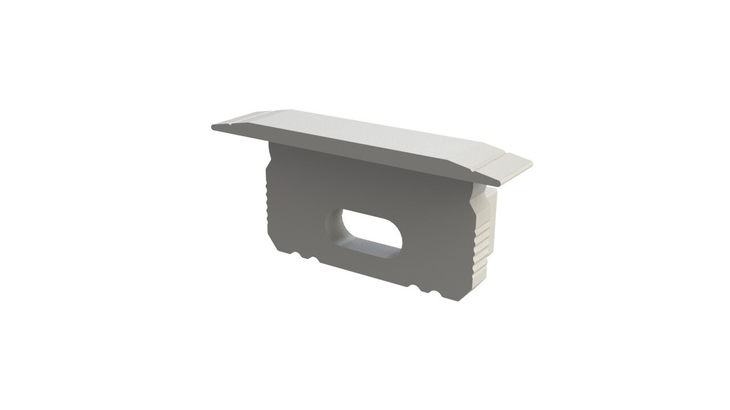 End cap for Aluminum profile recessed 9x16 white