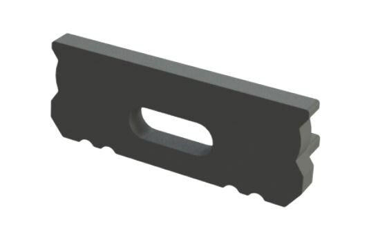 End Cap For LED Strip Fixture 6mm black
