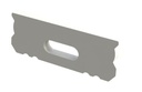 Slutdæksel hvid til 6mm Alumimium LED strip