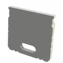 End Cap For LED Strip Fixture 16mm white