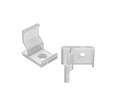 Fastening clip corner profile, TR