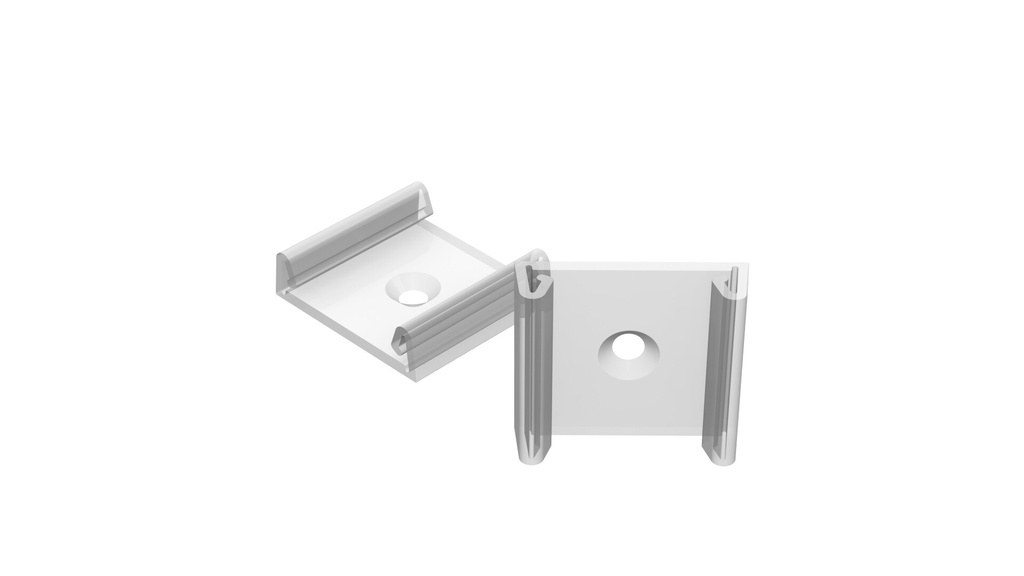 Transparente clips til 28 mm aluminiumsprofil