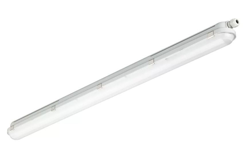 CoreLine Waterproof, 21.5 W, L1200 mm, 2700 lm, 4000 K, Wide beam, Frosted, IP65, IK08, TW3