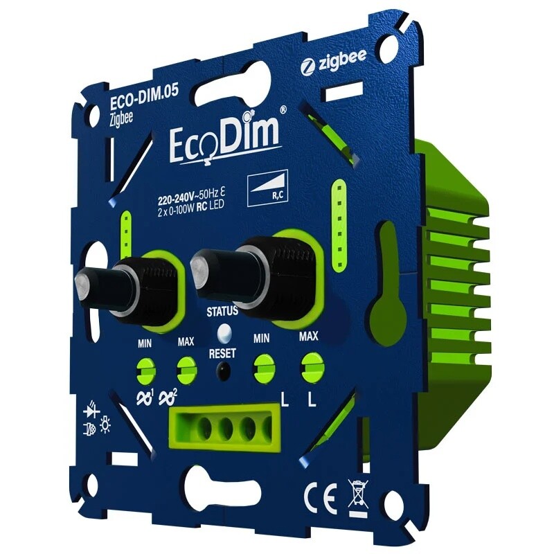 LED dimmer Ecodim Zigbee duo 2x 0-100W