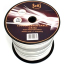 Kabel hvid 2 ledere 1,50mm løbemeter