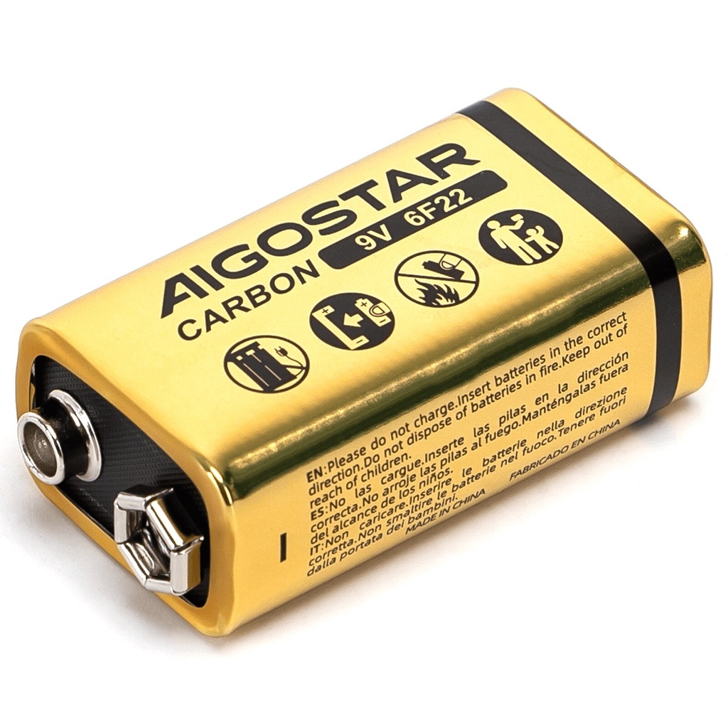 Carbon-zink batteri 6F22 9V