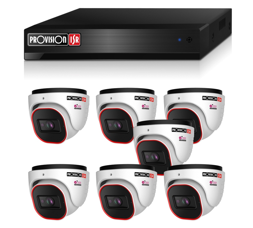 NVR5-8200PXN with 7 4mp cameras