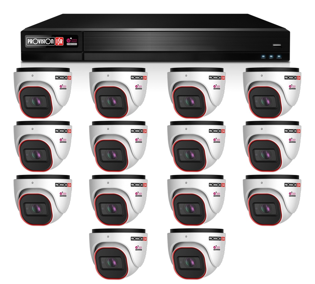 NVR12-16400PXN with 14 4mp cameras