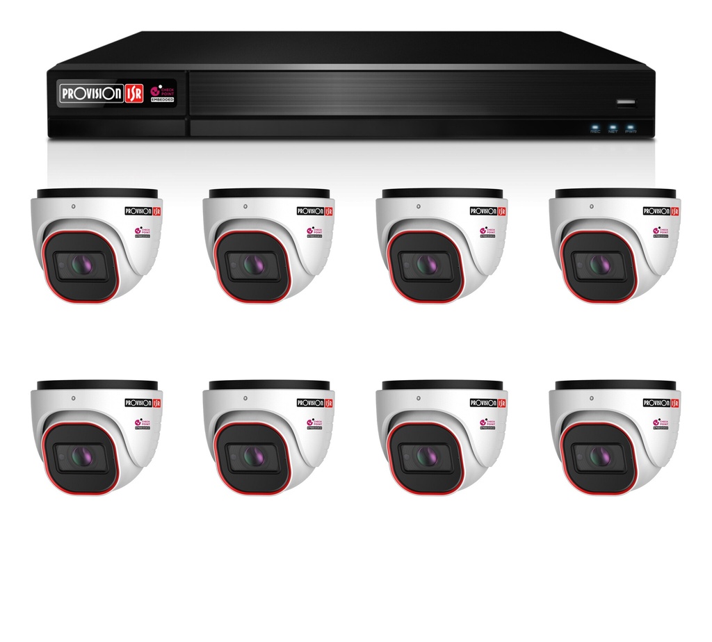 NVR12-16400PXN with 8 4mp cameras