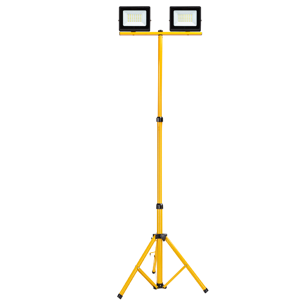 LED spotlight 30W 2700lm 6500K IP65 2 pcs, with stand