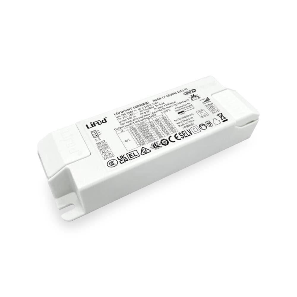 700~1050mA 40W constant current Dali + push dimmable LED driver