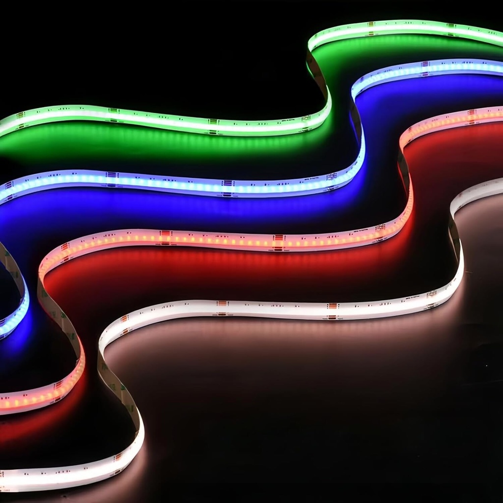 RGBW COB LED strip 24V IP20 12mm running meter