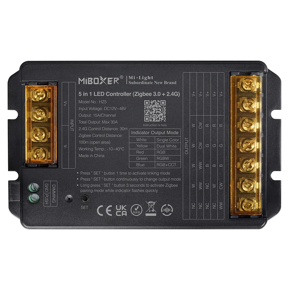 Mi-Light HZ5 5 in 1 LED Controller 30A (Zigbee 3.0+2.4G)