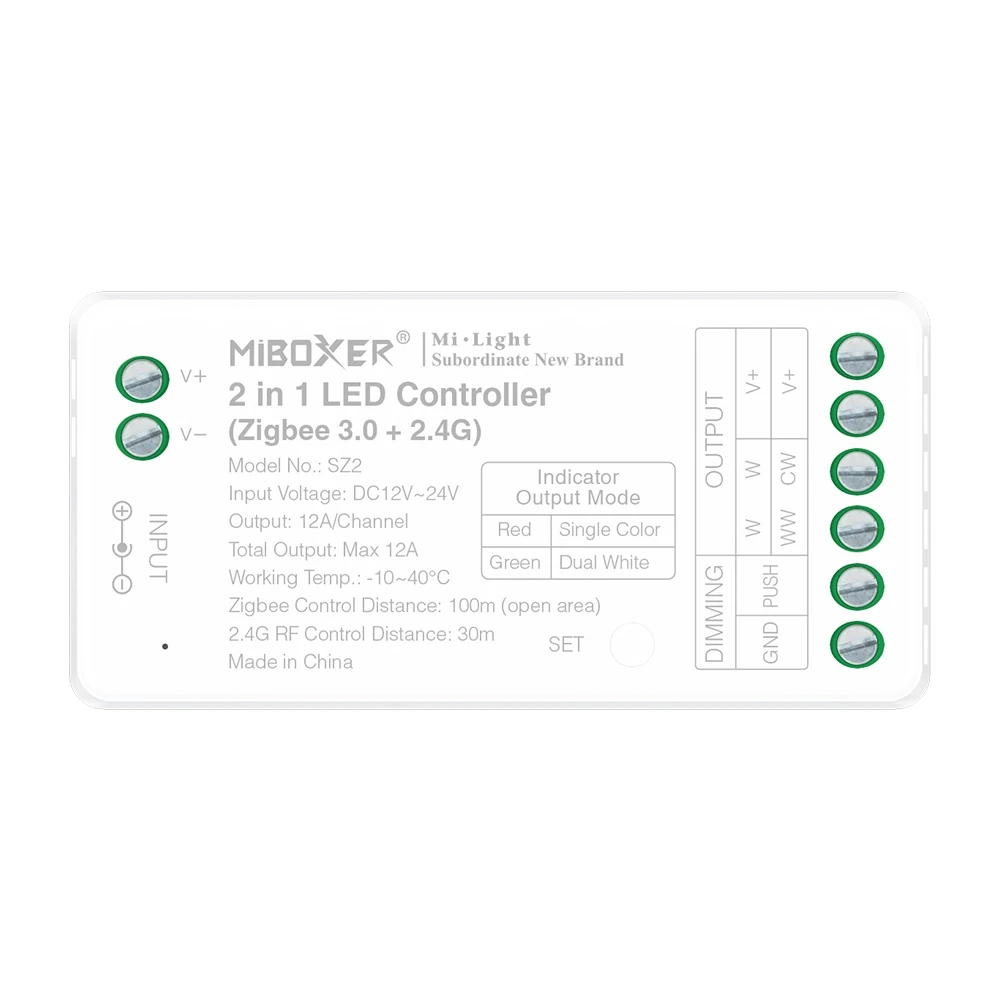 Mi-Light SZ2 2-i-1 LED Controller (Zigbee 3.0 + 2.4G)