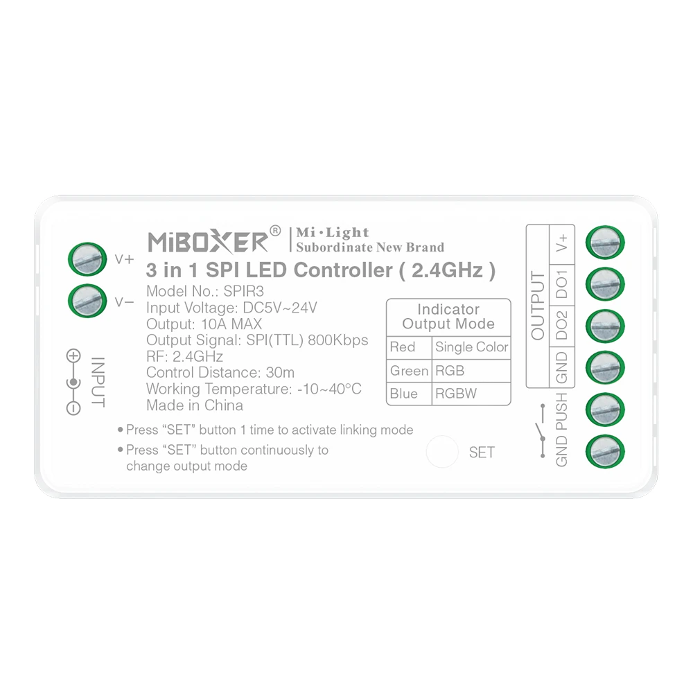Mi-Light SPIR3 3-i-1 SPI LED Controller (2.4GHz)