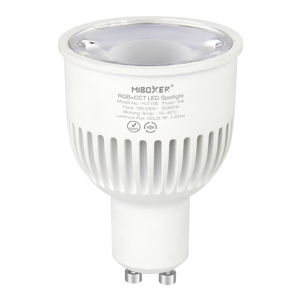 Mi-Light FUT106 GU10 6W RGB+CCT LED Spot Light (2.4G)