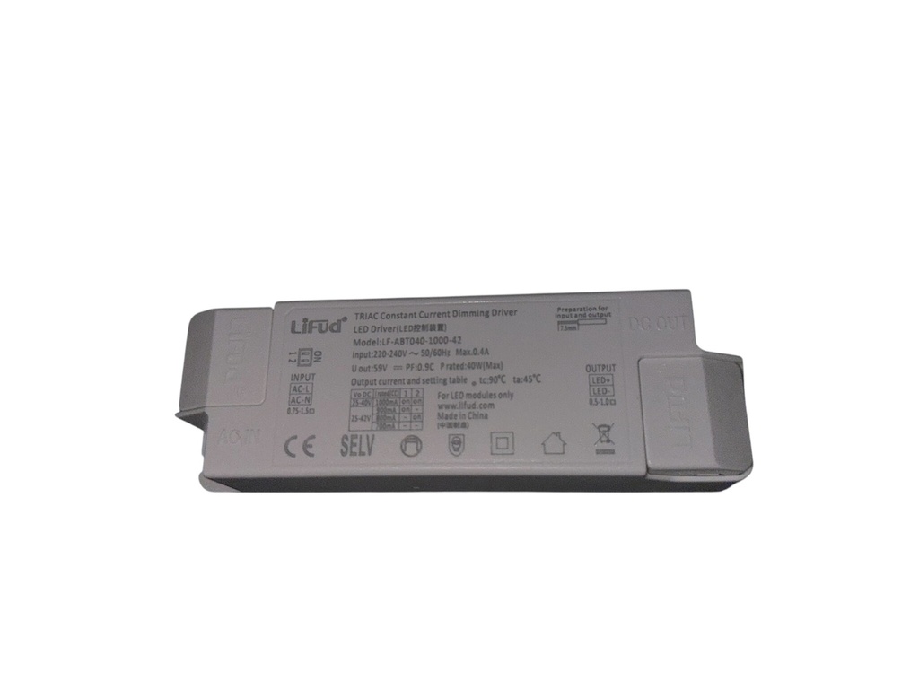 700~1000mA 30-40W konstant strøm Triac-dæmpbar LED-driver