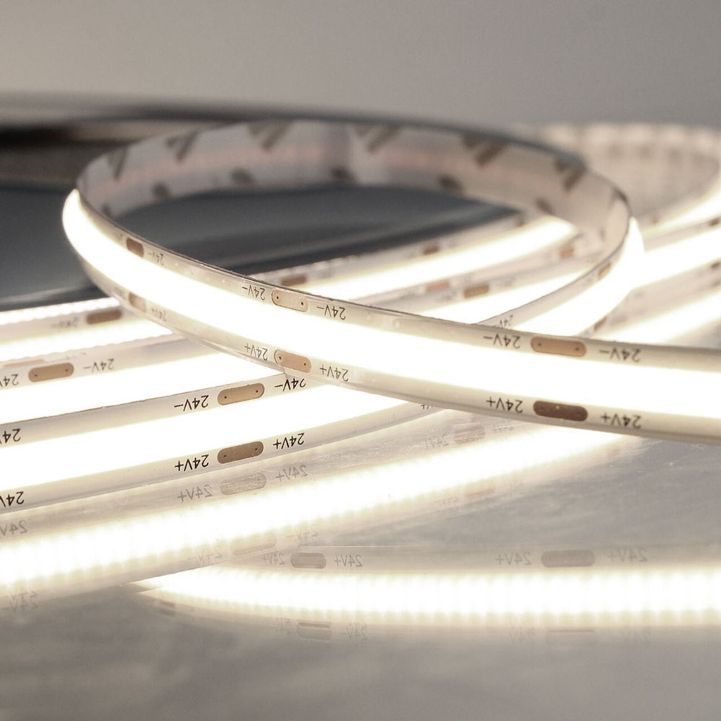 COB LED strip 4000K, 14W/m 24V, løbende meter
