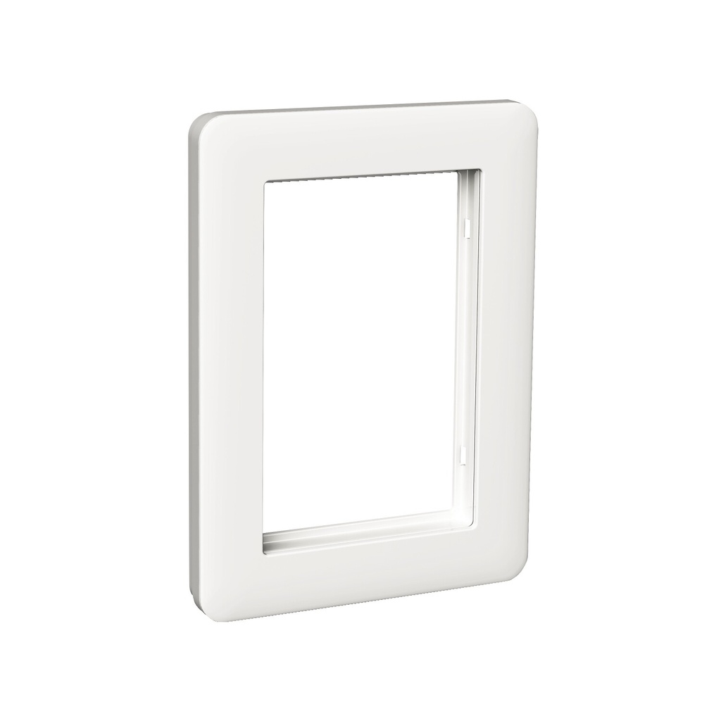 Exxact frame 2-way outlet primo white
