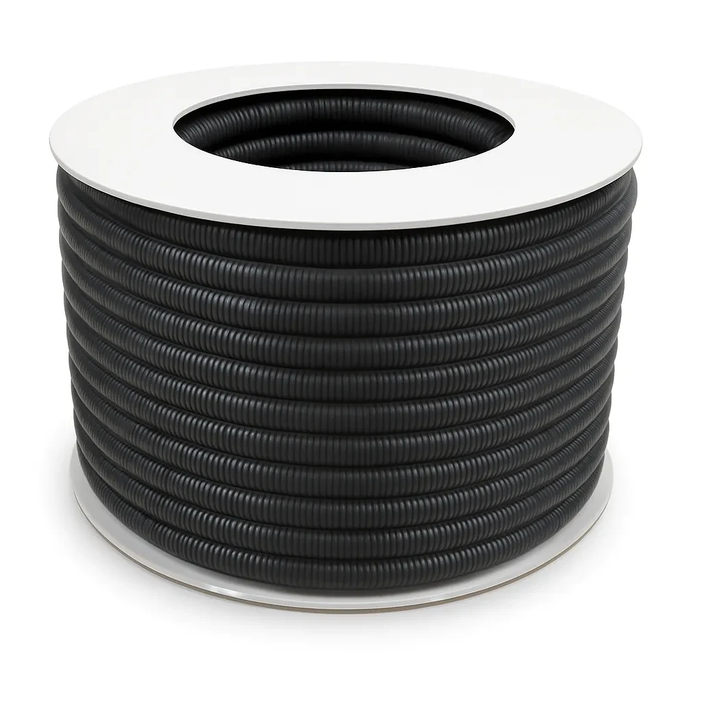 Flexible Conduit 16 Solar Power Black empty UV 50m