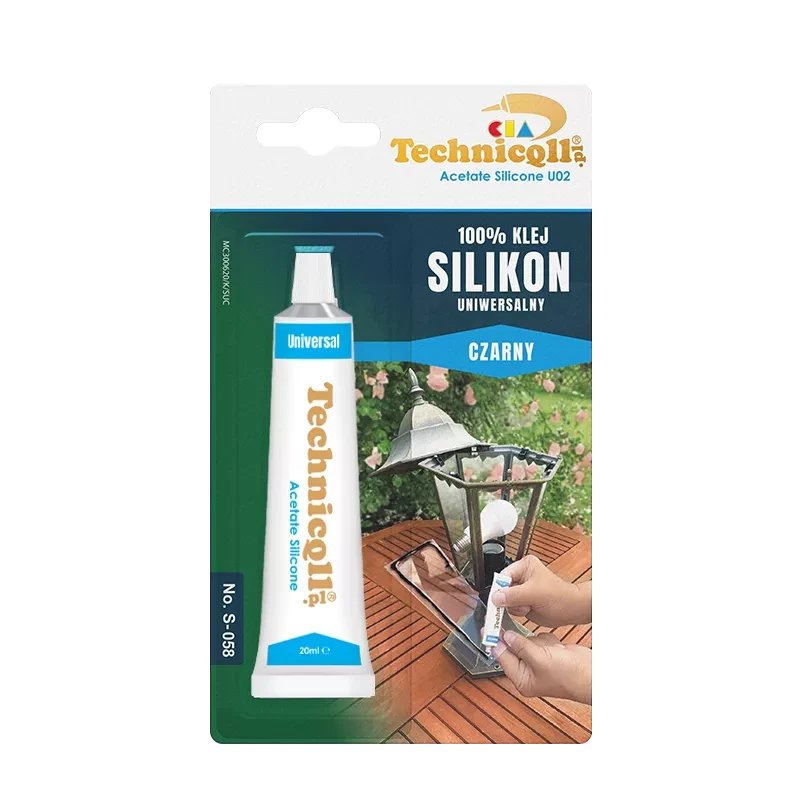 Universal silikone 20ml, sort