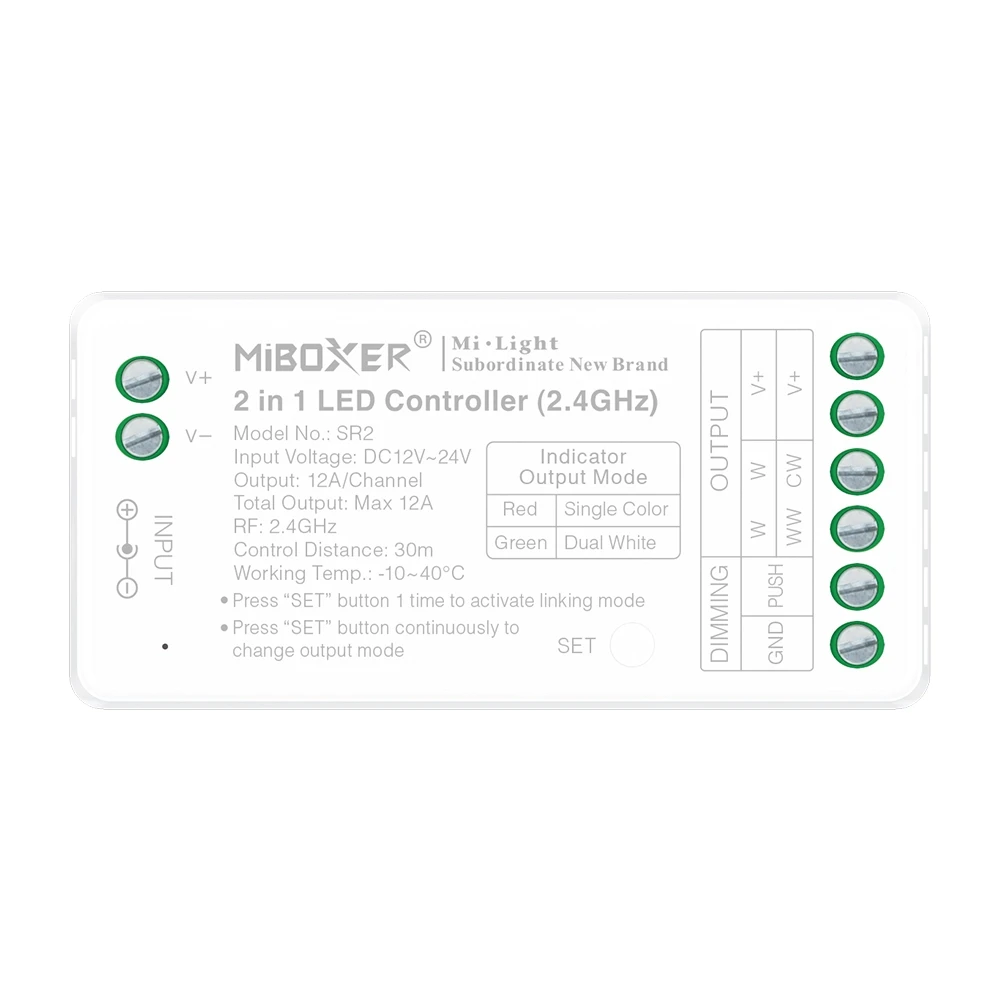 Mi-Light SR2 2-i-1 LED-controller (2,4 GHz)