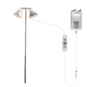 2-hovedet LED-plantelampe til potte med 3 dæmpningstilstande og timer