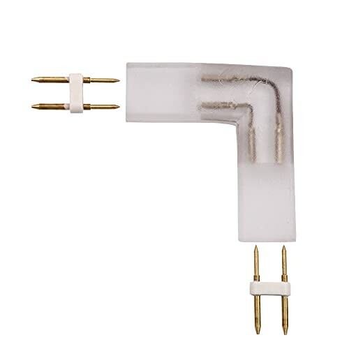 Vinkel til 230V Lysslange 90° 8mm