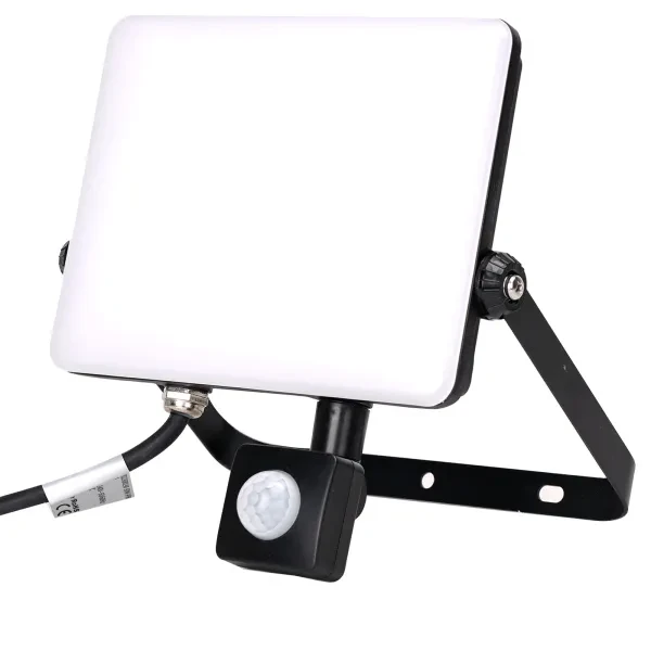 LED Projektør 50W med PIR Sensor 4000K IP65