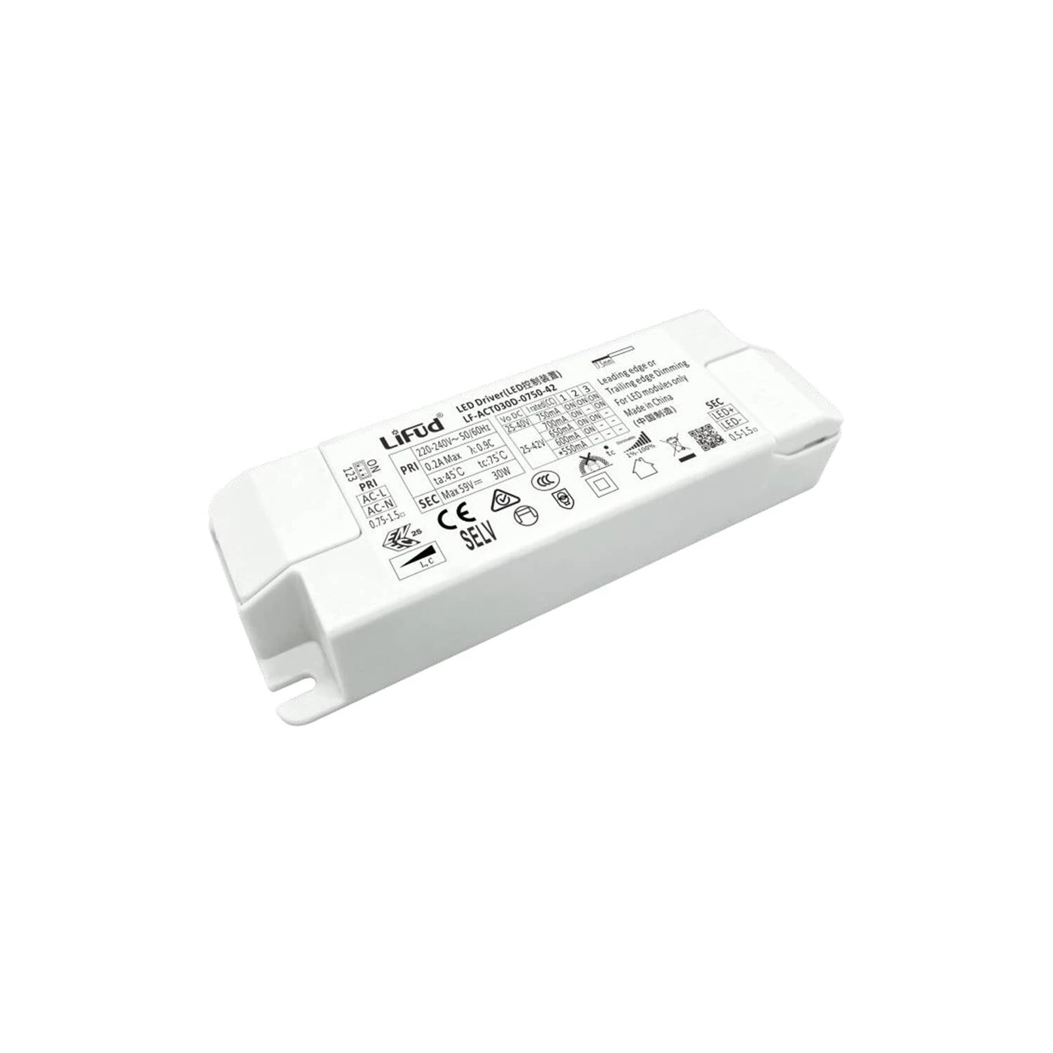 550~750mA 30W 20W Constant Current Triac Dimmable LED Driver
